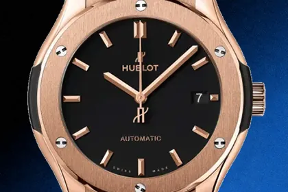 Hublot Classic Fusion King Gold zwarte wijzerplaat automatische 1:1 super kloon horloge