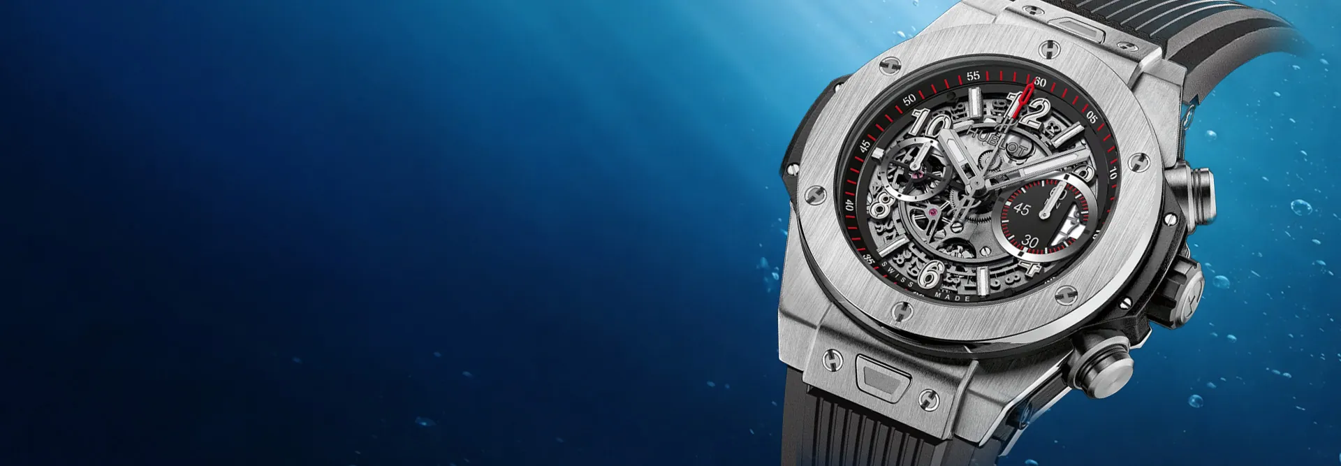 Hublot Big Bang skeleton chronograaf horloge titanium kastslider_item_1