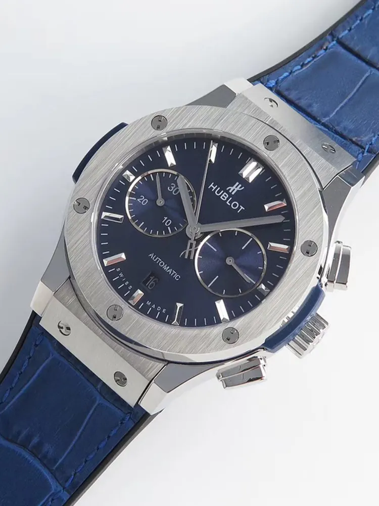 Hublot-Classic-Fusion-521.NX.6670.LR.JPN18-Blue-Front-View-2