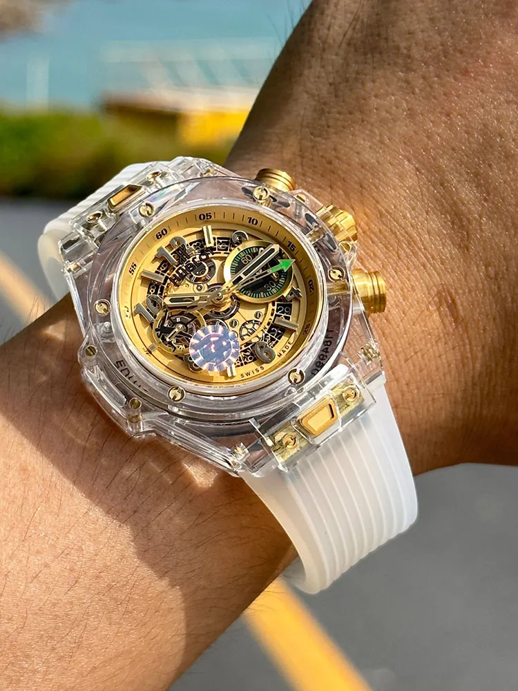 Hublot-Big-Bang-411.JX.4802.RT-Yellow-Transparent-Wearing-View