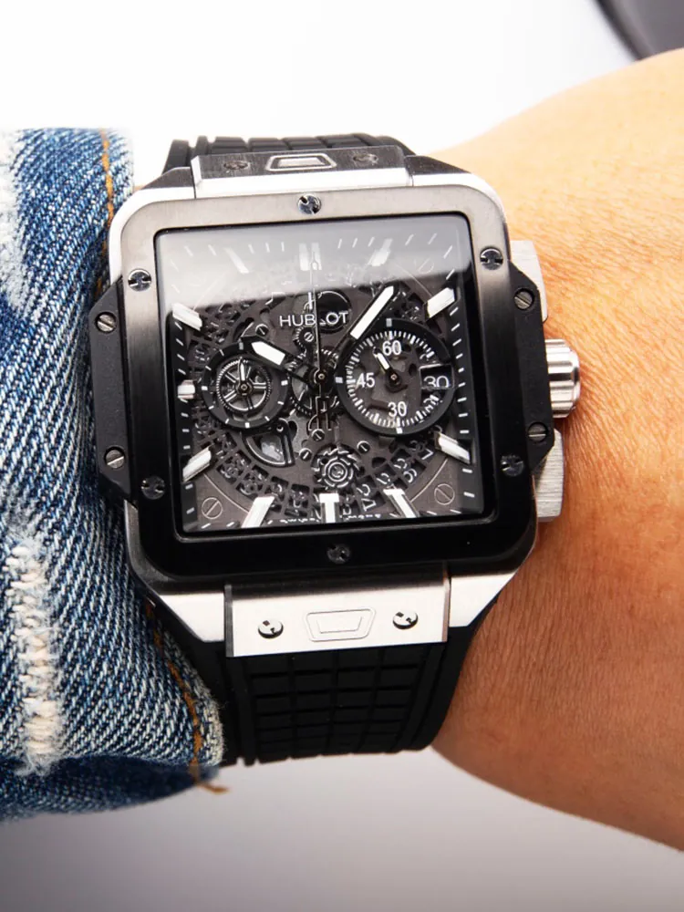 Hublot-Square-Bang-821.NM.0170.RX-Black-Wearing-View